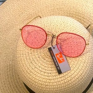 NIB rose tinted Ray-Ban sunglasses